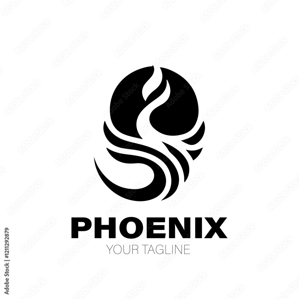 Obraz premium Phoenix Logo. Phoenix Logo Design. Phoenix Logo Brand. Phoenix Logo Vector Design Isolated on White Background