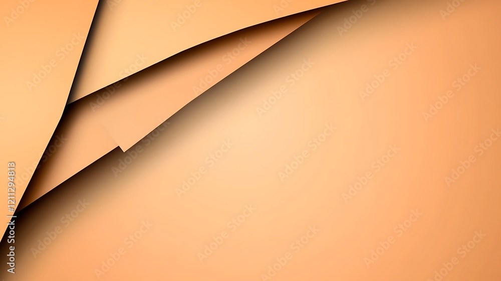 Abstract Orange Paper Layers Design Background Abstract Orange Paper Layers Design Background