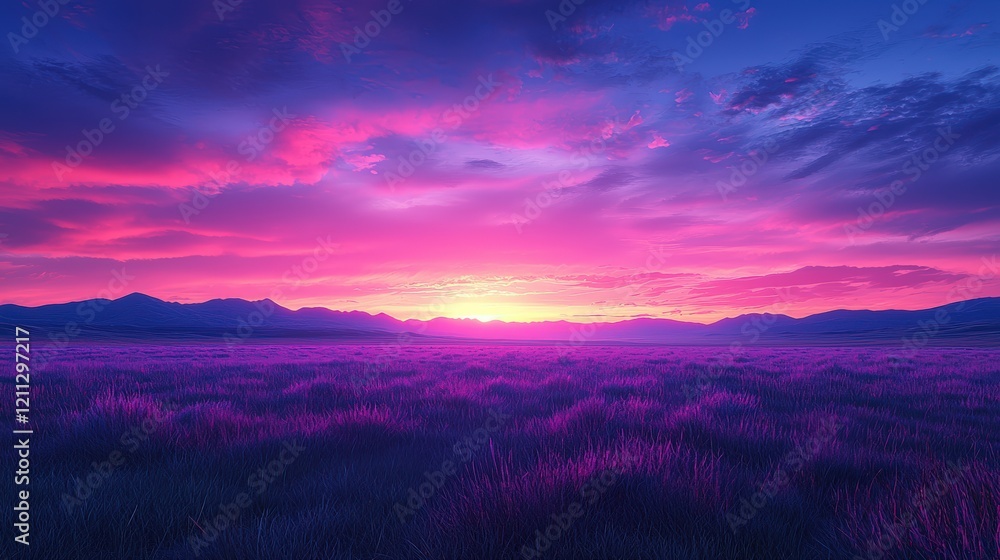 A high-resolution HDRI sky dome at twilight, with deep shades of purple and blue blending into the horizon, illuminating a peaceful natural setting under a soft, glowing sky. A high-resolution HDRI sky dome at twilight, with deep shades of purple and blue blending into the horizon, illuminating a peaceful natural setting under a soft, glowing sky.