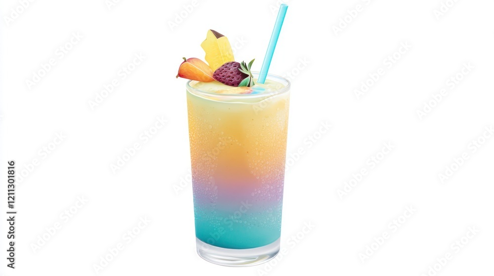 Rainbow Layered Smoothie Rainbow Layered Smoothie