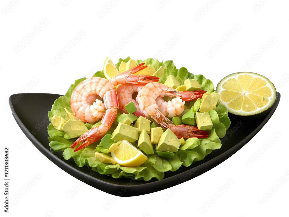 Shrimp Salad Chilled shrimp served on a bed of lettuce with avocado, tomato, and a tangy lemon dressing. The shrimp Shrimp Salad Chilled shrimp served on a bed of lettuce with avocado, tomato, and a tangy lemon dressing. The shrimp