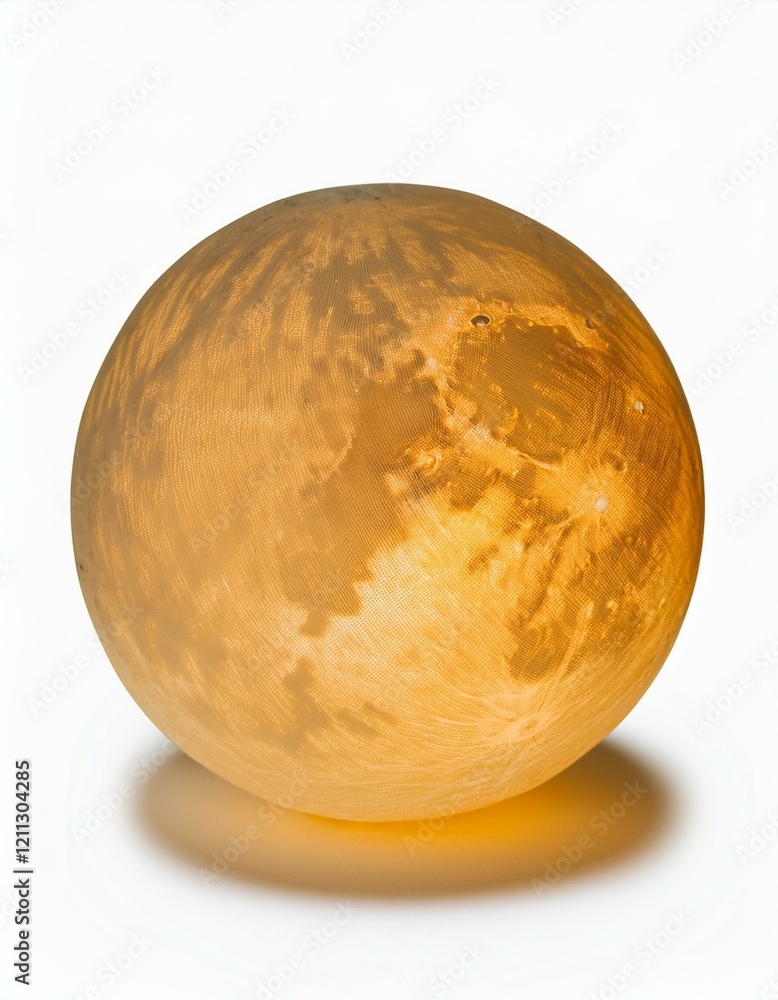Glowing Mars model, warm orange hues. Glowing Mars model, warm orange hues.