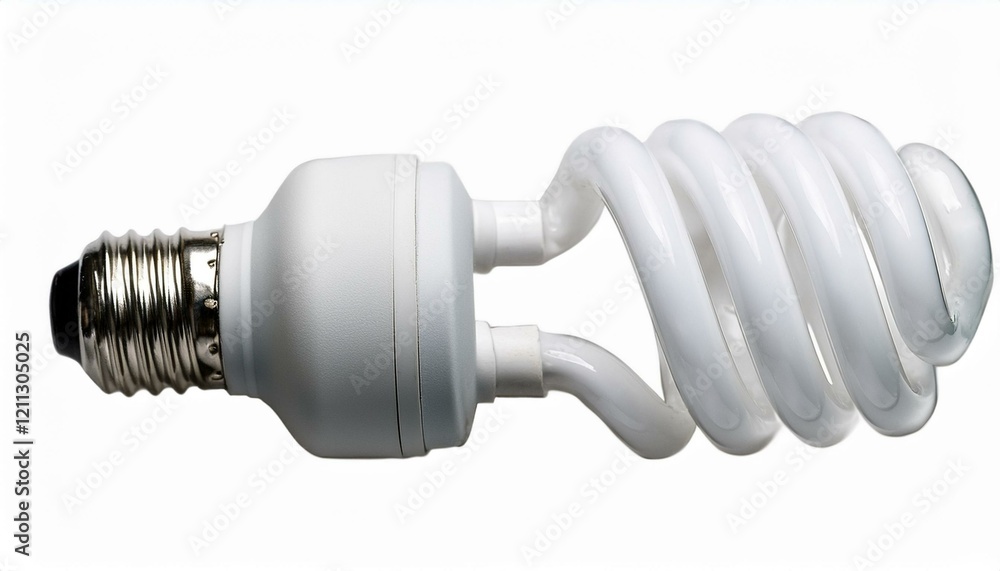 Compact Fluorescent Light Bulb Close-up