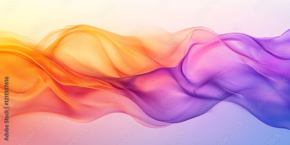 lavender and orange blurred abstract waves design, header banner, Generative AI lavender and orange blurred abstract waves design, header banner, Generative AI