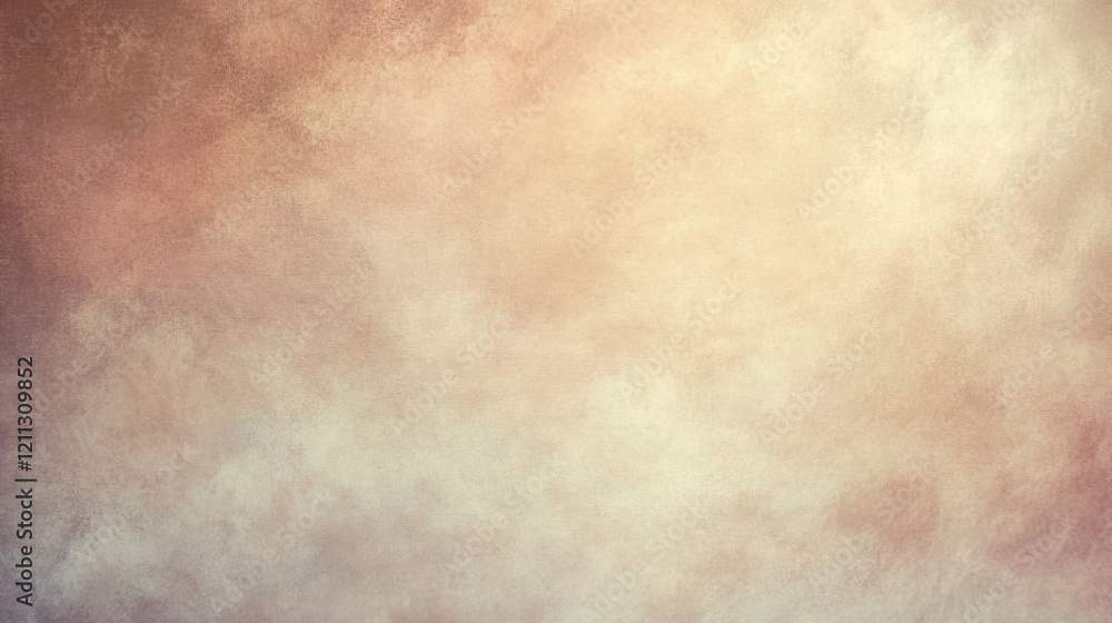 Obraz premium vintage sepia toned subtle grunge textured wallpaper with muted rose gold brown peach beige tones for delicate aged paper wall or fabric texture background design