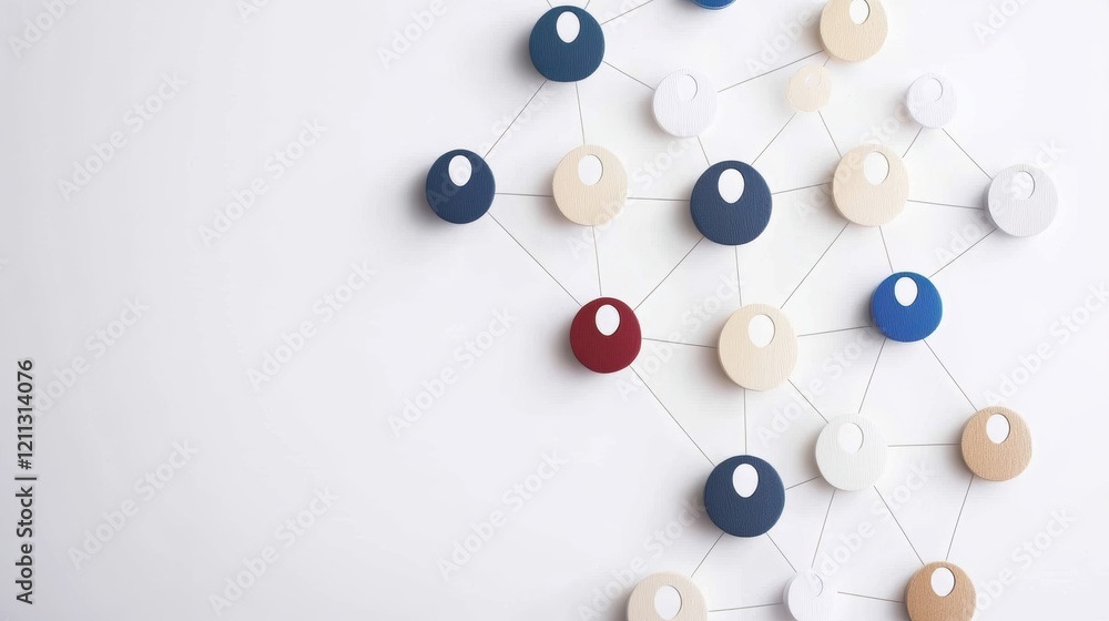 Obraz premium Vibrant wall decor, an abstract arrangement of colorful circles in a modern design