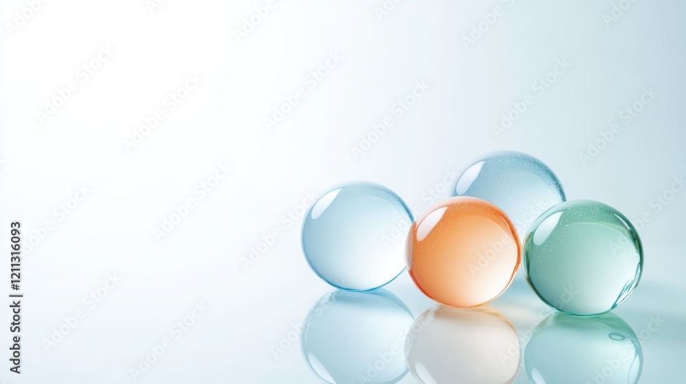 Three eggs in perfect alignment on a bright white background, simple food photography composition Three eggs in perfect alignment on a bright white background, simple food photography composition