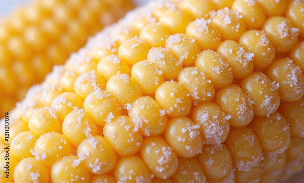Close-up of salted yellow corn Close-up of salted yellow corn