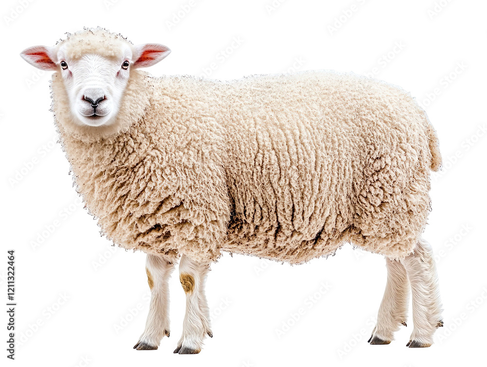woolly sheep isolated on transparent background woolly sheep isolated on transparent background