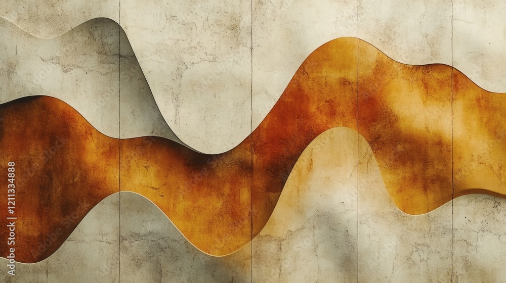 Abstract Beige and Brown Wave Pattern Design Abstract Beige and Brown Wave Pattern Design