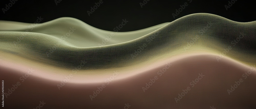 Abstract 3D Render Pink Yellow Organic Waves Contemporary Wallpaper Background Abstract 3D Render Pink Yellow Organic Waves Contemporary Wallpaper Background