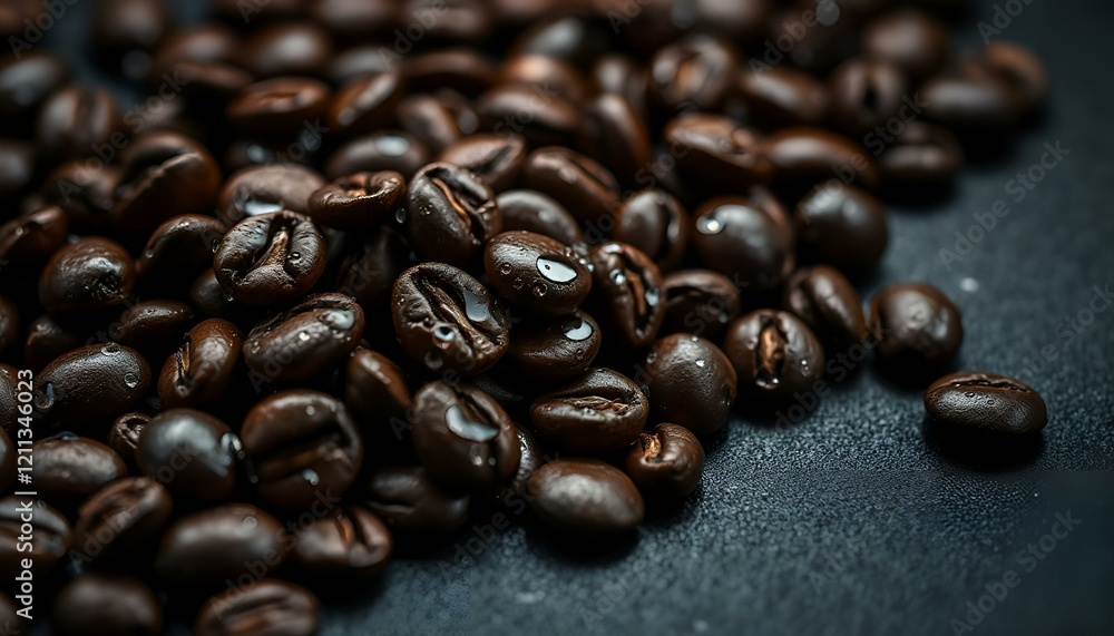 coffee beans on a black background coffee beans on a black background