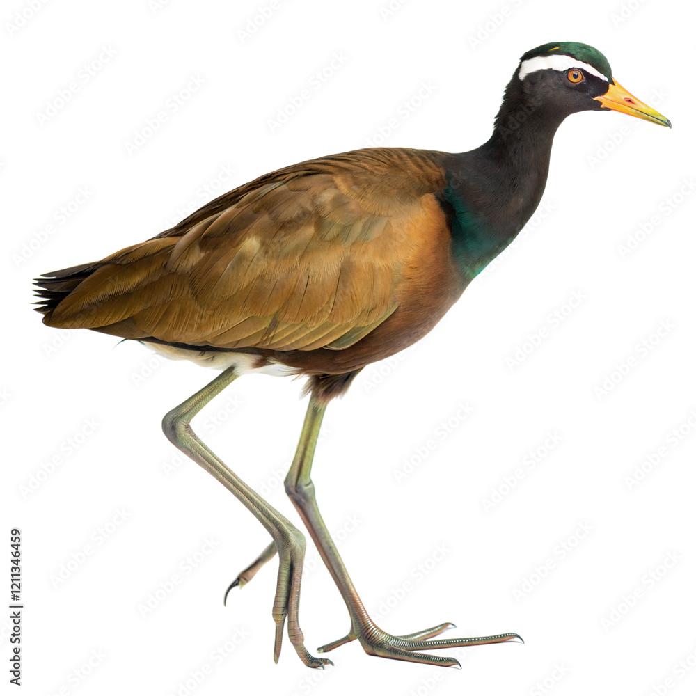 Obraz premium Bronze Winged Jacana AI Generated Image