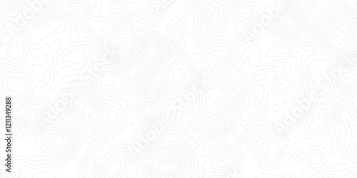 Topographic Wave Line Design.abstract topographic wave line black, white line map texture. geometric discovery mounted location counter grid map background.