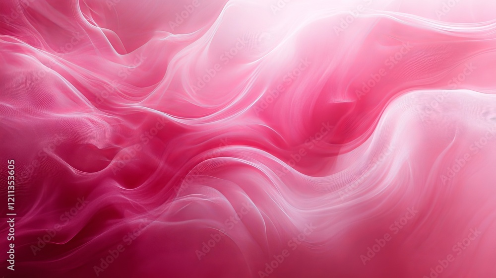 Obraz premium swirling pink gradients with textured highlights, Generative AI