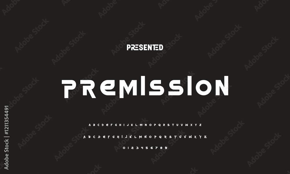 Digital modern alphabet font. Creative abstract urban, futuristic, fashion, sport, minimal technology typography. Simple vector illustration with number Digital modern alphabet font. Creative abstract urban, futuristic, fashion, sport, minimal technology typography. Simple vector illustration with number