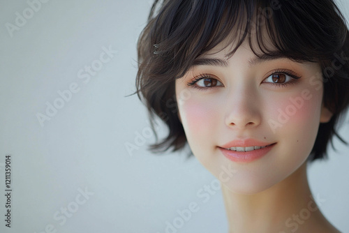 ショートヘアーの似合う女性