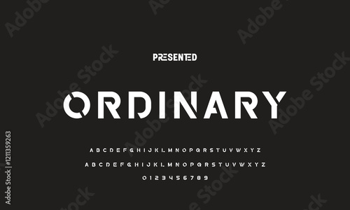 Abstract modern urban alphabet fonts. Typography sport, technology, fashion, digital, future creative logo font. vector illustration