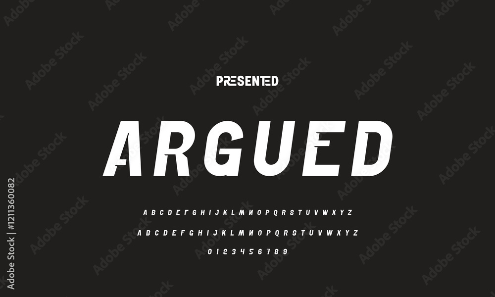 Abstract modern urban alphabet fonts. Typography sport, technology, fashion, digital, future creative logo font. vector illustration