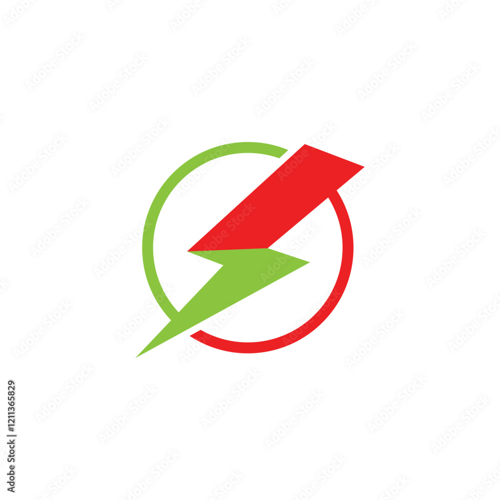 Power lightning logo vector design Power lightning logo vector design