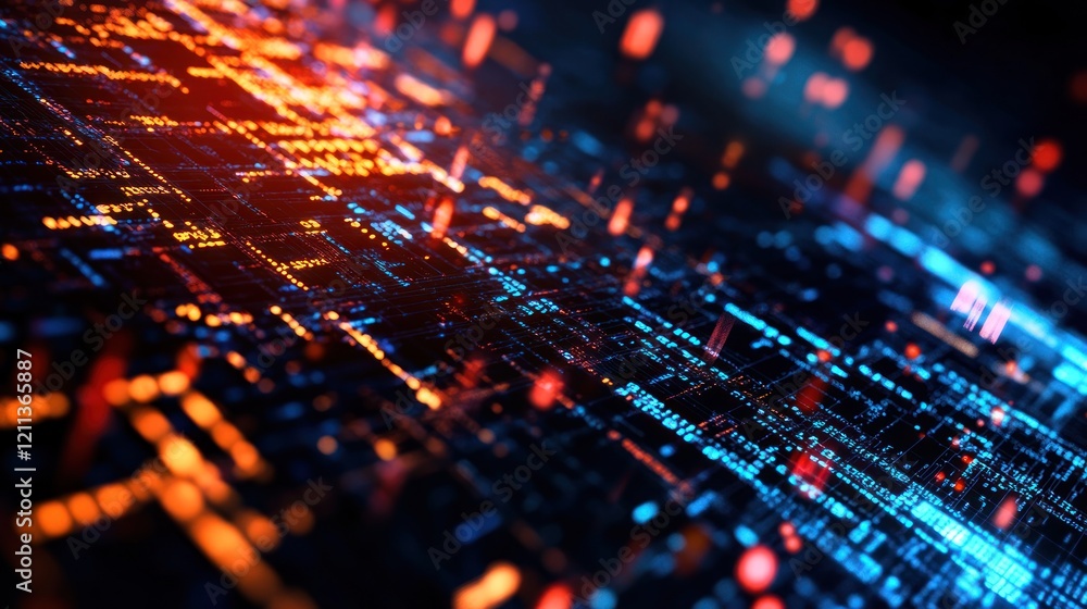 Abstract Digital World: A Symphony of Data Streams Abstract Digital World: A Symphony of Data Streams