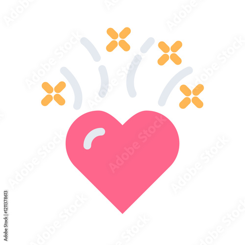 Love Fireworks flat Style