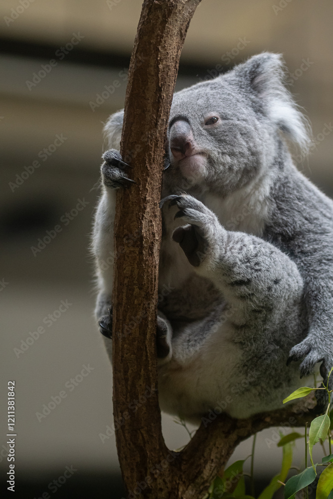 Obraz premium 木の上でくつろぐ可愛いコアラ