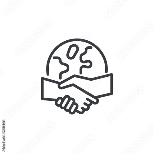 Conflict Mediation line icon