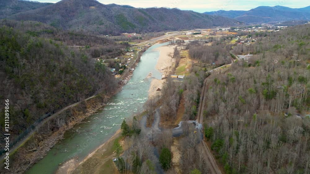 4K Aerial Drone Video of Flood Damage on Nolichucky River in Erwin, TN Caused by Hurricane Helene (2024) 4K Aerial Drone Video of Flood Damage on Nolichucky River in Erwin, TN Caused by Hurricane Helene (2024)