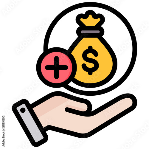Incentive Outline Color Icon