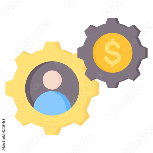 Business Management Flat Icon