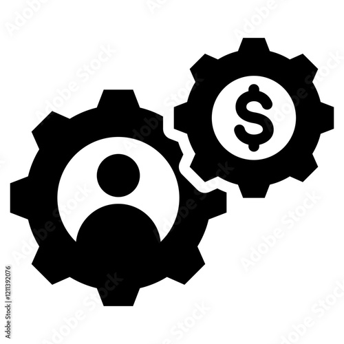 Business Management Glyph Icon