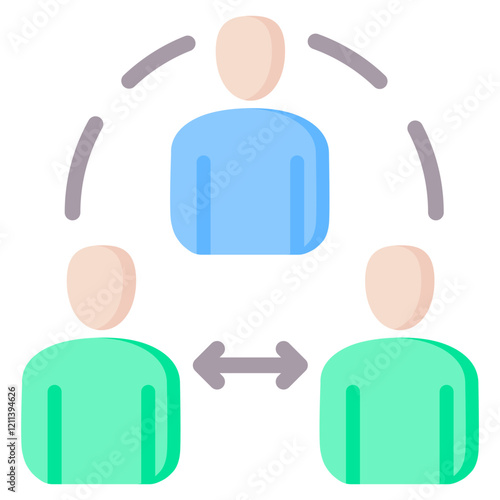 Third Party Flat Icon
