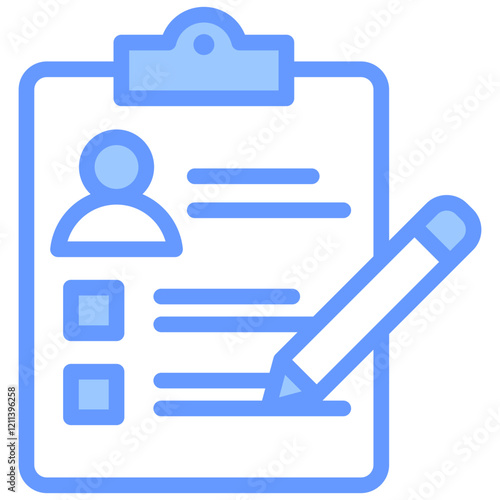 Evaluation Blue Icon