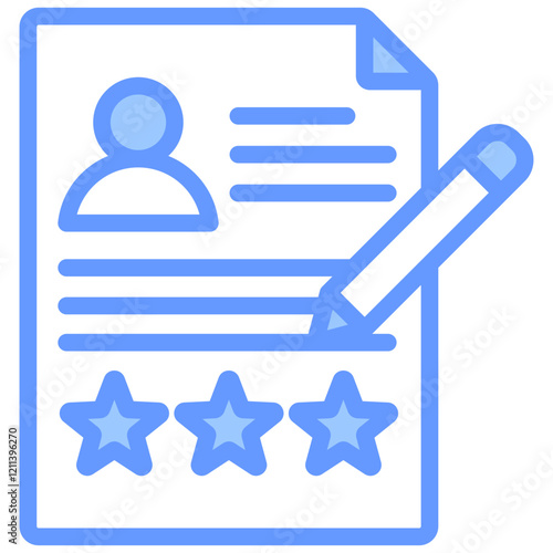 Assessment Blue Icon
