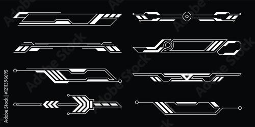 Sci-fi futuristic hud dashboard display virtual reality technology screen. User Interface set. Statistics, Data information infographic. Vector graphic