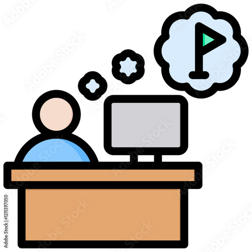 Kra Outline Color Icon