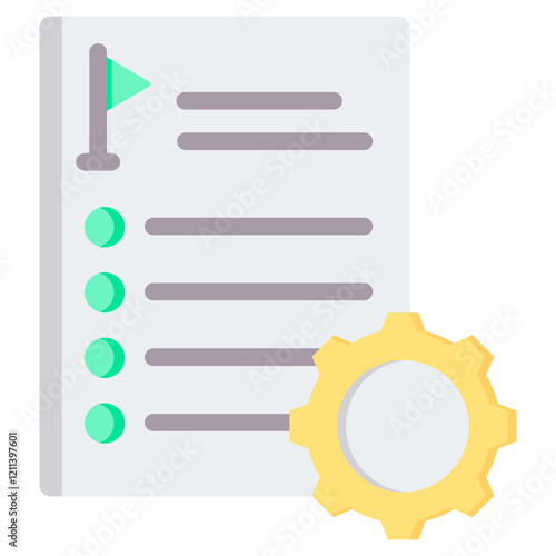 Goal Setting Flat Icon