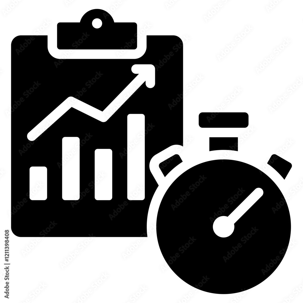 Task Performance Glyph Icon Task Performance Glyph Icon