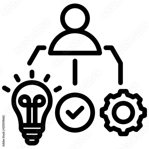 Competency Framework Outline Icon