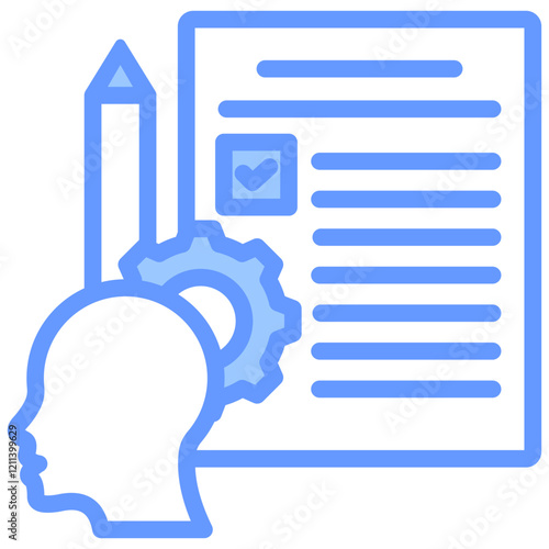 Capability Assessment Blue Icon