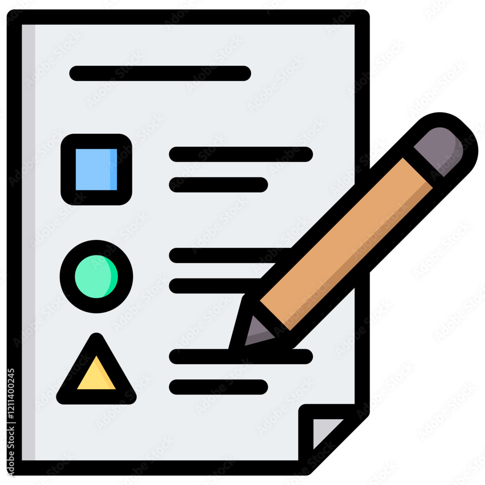 Evaluation Method Outline Color Icon Evaluation Method Outline Color Icon