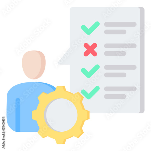 Competency Assessment Flat Icon