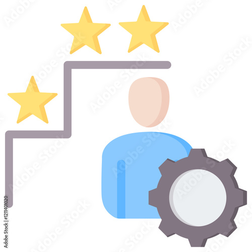 Competency Level Flat Icon