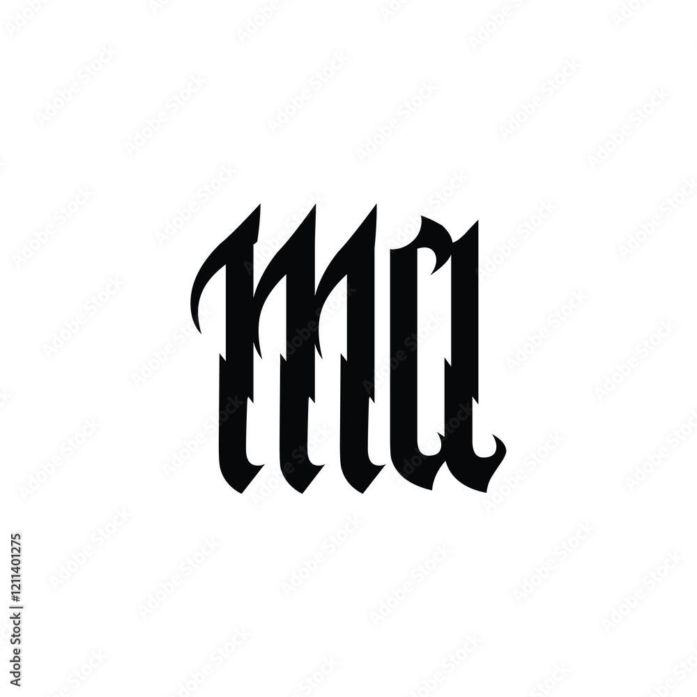 MA monogram logo design letter text name symbol monochrome logotype alphabet character simple logo MA monogram logo design letter text name symbol monochrome logotype alphabet character simple logo