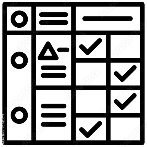 Assessment Rubric Outline Icon
