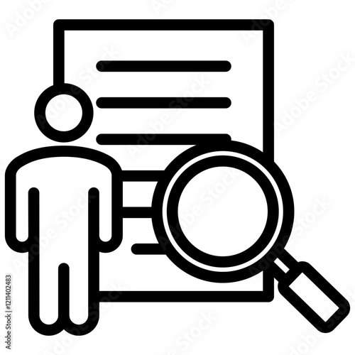 Audit Outline Icon