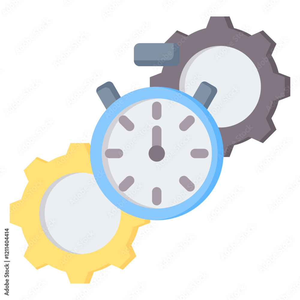 Operational Efficiency Flat Icon Operational Efficiency Flat Icon