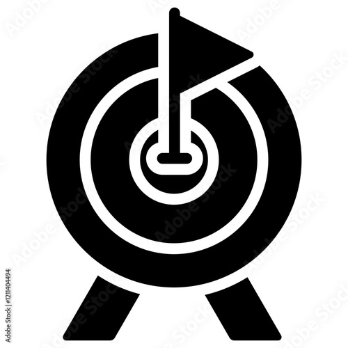 Goals Glyph Icon