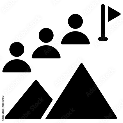 Competitive Advantage Glyph Icon